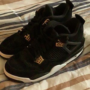 Jordan 4 black and gold